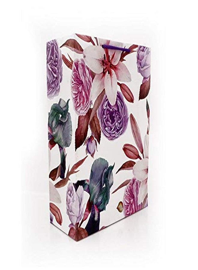 Arrow Paper Products Carry Bags Lilly Flower Return for Weddings, Birthday, Holiday Presents (Pack of 10, 28x20x7.5 cm) - Image 2